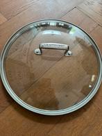 Le Creuset deksel 30cm, Ophalen of Verzenden, Zo goed als nieuw, Glas
