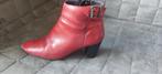 Rode en zwarte enkellaarsjes maat 40, Ophalen of Verzenden, Gedragen, Overige kleuren
