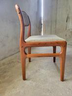 Set van 6 eetkamerstoelen van Johannes Andersen voor Uldum, Huis en Inrichting, Stoelen, Ophalen, Hout, Gebruikt, Bruin