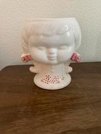 Hoofd bloempot vintage, Ophalen of Verzenden