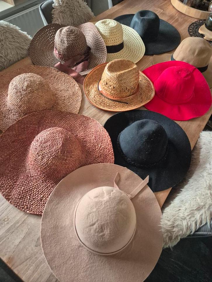 Diverse collectie hoeden en petten, Kleding | Dames, Hoeden en Petten, Gedragen, Hoed, One size fits all, Ophalen of Verzenden