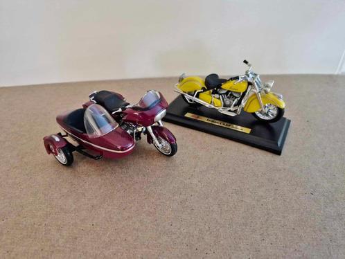 Harley davidson zijspan+ Indian Chief,Maisto,nieuwstaat!, Hobby en Vrije tijd, Modelauto's | Overige schalen, Nieuw, Motor, Ophalen of Verzenden