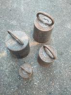 Gewichten weegschaal oud antiek brocante 10 5 2 kilo, Antiek en Kunst, Antiek | Gereedschap en Instrumenten, Ophalen of Verzenden