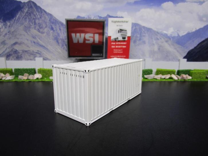 Wsi White Line 03-2033 , 20FT Container, Hobby en Vrije tijd, Modelauto's | 1:50, Nieuw, Bus of Vrachtwagen, Wsi, Ophalen