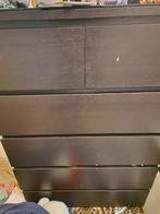 Ikea ladenkast zwart met zwarte glasplank erop, Huis en Inrichting, Kasten | Ladekasten, Ophalen, Gebruikt, 50 tot 100 cm, Glas