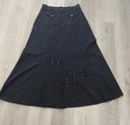 Een rok met knop en rits, Zwart, Maat 42/44 (L), Nieuw, Ophalen of Verzenden