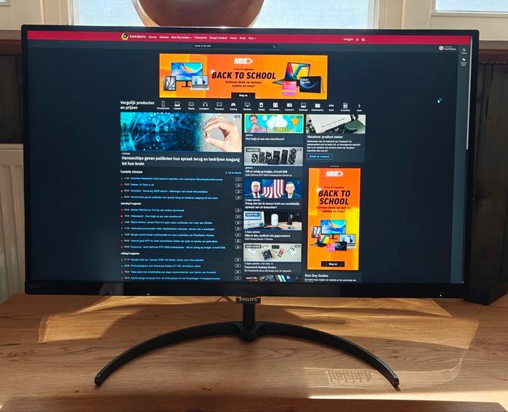 Philips 276E8VJSB 27 inch 4K ultra HD ips monitor, Computers en Software, Monitoren, Gebruikt, 60 Hz of minder, DisplayPort, HDMI