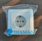 Diamant Wandcontactdoos met Randaarde Nieuw in verpakking, Ophalen, Nieuw