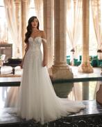 Trouwjurk Sample Sale Rosa Clará – Model Arlene, Ophalen, Trouwjurk, Wit, Nieuw