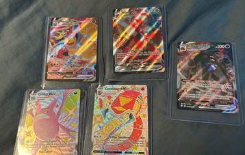 Pokemon VMax kaarten holofoil beschikbaar voor biedingen