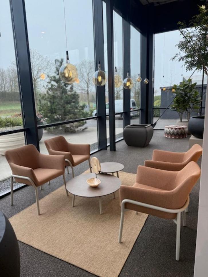 Borek Sushi zitset NU -80!!, Tuin en Terras, Tuinsets en Loungesets, Nieuw, Tuinset, Aluminium, 4 zitplaatsen, Bijzettafel, Stoel