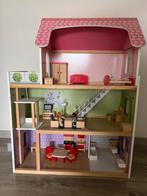 Poppenhuis - houten poppenhuis - hout - accessoires, Ophalen, Zo goed als nieuw, Overige typen