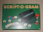 Script - o - gram spel dobbelen met letters, Hobby en Vrije tijd, Gezelschapsspellen | Overige, Een of twee spelers, Ophalen of Verzenden