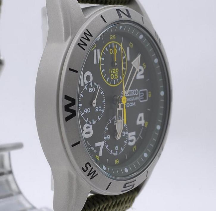 Seiko chronograph 7T92-0DXO, Sieraden, Tassen en Uiterlijk, Horloges | Heren, Zo goed als nieuw, Seiko, Staal, Ophalen of Verzenden