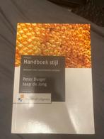 Handboek Stijl - Peter Burger & Jaap de Jong, Ophalen of Verzenden, Gelezen