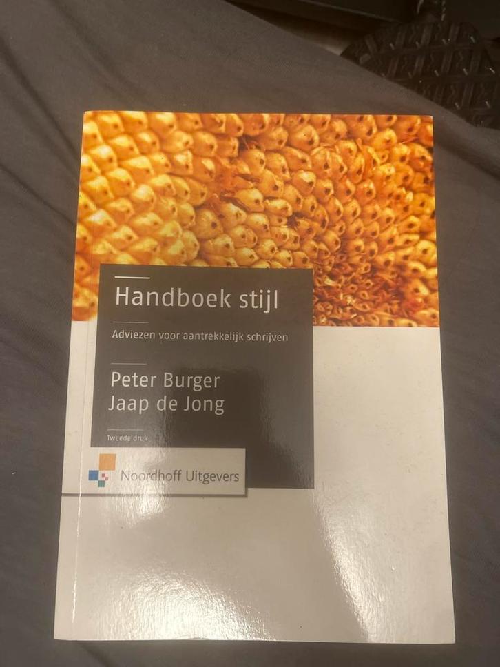Handboek Stijl - Peter Burger & Jaap de Jong, Boeken, Advies, Hulp en Training, Gelezen, Ophalen of Verzenden