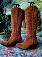 Cowboy western laarzen maat 37 suede bruin red reg, Ophalen of Verzenden, Zo goed als nieuw, Bruin, Hoge laarzen
