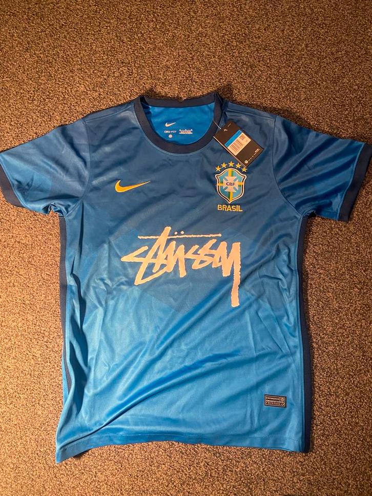 Voetbalshirt Brazilië - Nieuw!, Kleding | Heren, T-shirts, Nieuw, Maat 48/50 (M), Blauw, Ophalen of Verzenden