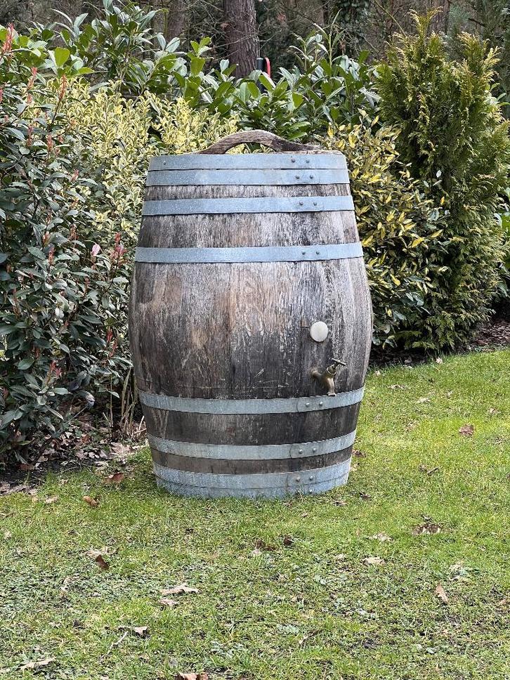 Authentieke houten regenton, Tuin en Terras, Regentonnen, Gebruikt, Hout, 150 liter of meer, Ophalen