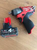 Milwaukee M12 CIW12 Slagmoersleutel + Accu, Ophalen, Gebruikt, Minder dan 400 watt, Overige typen