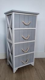 Leuk Beach House ladenkastje landelijk Ibiza maritiem, Huis en Inrichting, Ophalen, Minder dan 50 cm, Zo goed als nieuw, 3 of 4 laden