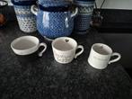 Bastion Collections mokken 3 stuks, Huis en Inrichting, Keuken | Servies, Ophalen of Verzenden, Aardewerk, Overige stijlen, Kop(pen) en/of Schotel(s)