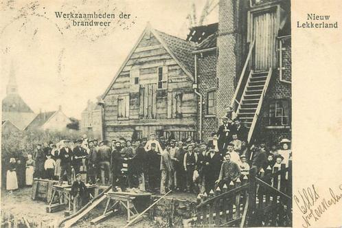(379-195-017) Nieuw Lekkerland Brandweer, Verzamelen, Ansichtkaarten | Nederland, Zuid-Holland, Verzenden