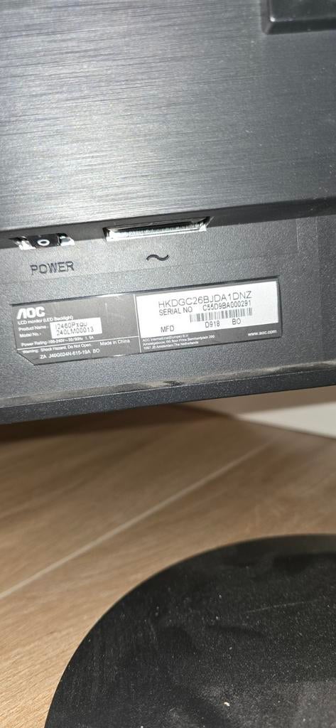 AOC Monitor - Goed Onderhouden, Computers en Software, Monitoren, Gebruikt, HDMI, In hoogte verstelbaar, 60 Hz of minder