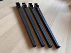 4 zwarte Tiptoe tafelpoten – in uitstekende staat, Huis en Inrichting, Tafels | Eettafels, Ophalen, 50 tot 100 cm, Rond, 50 tot 100 cm