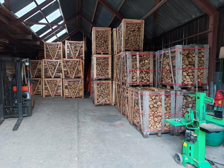 Droog Eiken, Beuken of Essen haardhout 25cm, Tuin en Terras, Haardhout, Minder dan 3 m³, Ophalen of Verzenden