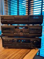 Technics set cd / dubbel cassettedeck / versterker reciever, Audio, Tv en Foto, Ophalen of Verzenden, Zo goed als nieuw, Cassettedeck