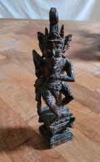 Hand Carved Dark Wood, Wooden Bali Dancing Dancer Figurine, Ophalen of Verzenden