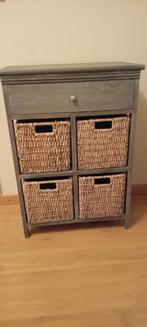 kastje hout en riet, Huis en Inrichting, Ophalen, Gebruikt, Overige materialen, 50 tot 100 cm