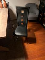 Eetkamerstoelen - 4 stuks - Klassiek, Huis en Inrichting, Stoelen, Ophalen, Gebruikt, Zwart, Vier