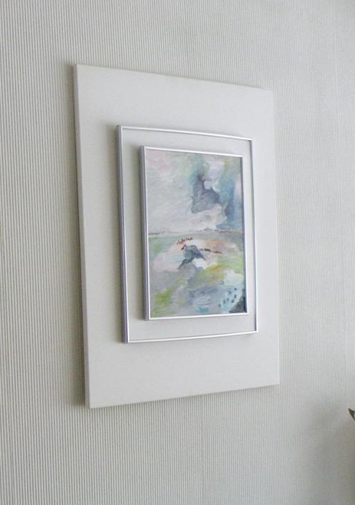 Schilderij Scandinavische stijl 80 hoog en 60 br. canvas Wad, Antiek en Kunst, Kunst | Schilderijen | Modern, Ophalen