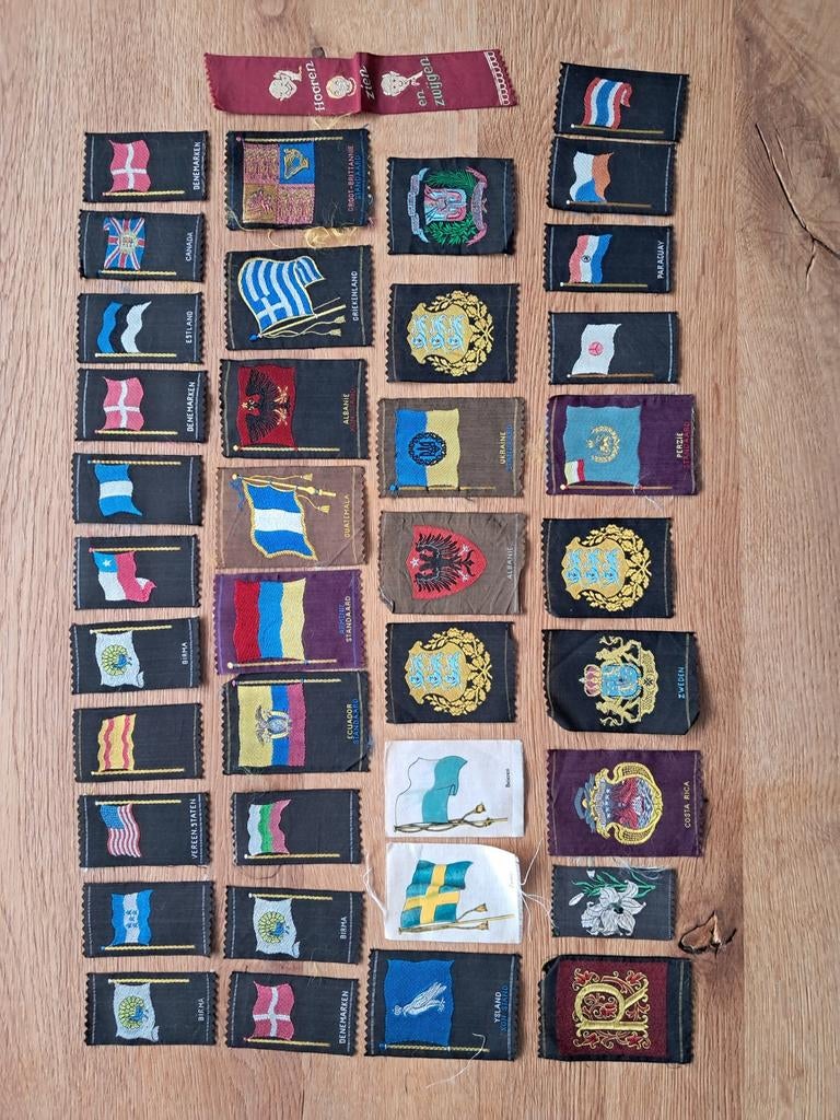 Turmac zijdes vlaggen landen vintage, Ophalen of Verzenden, Nieuw