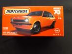 Matchbox Opel Kadett Coupé 1975 oranje – nieuw in doos, Nieuw, 3 inch, Ophalen of Verzenden, Auto