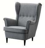 STRANDMON Oor fauteuil, Nordvalla donkergrijs, Huis en Inrichting, Ophalen, Zo goed als nieuw