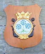 Militair marine houten wapenschild, Hr MS Blaricum M 853., Ophalen of Verzenden, Landmacht, Nederland, Embleem of Badge