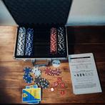 Poker set met aluminum koffer 200 chips bijna nieu Prijs 20€, Hobby en Vrije tijd, Gezelschapsspellen | Bordspellen, Ophalen of Verzenden