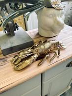 Gouden kreeft accessoires decoratie beeld kunststof lobster, Verzamelen, Beelden en Beeldjes, Ophalen of Verzenden