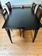 Uitschuifbare eettafel, Ophalen, Gebruikt, 50 tot 100 cm, Vijf personen of meer