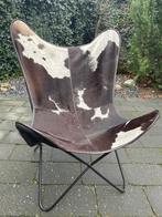 2 koeienhuid stoelen, Huis en Inrichting, Stoelen, Ophalen, Gebruikt, Twee, Overige kleuren