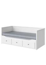 Hemnes bed, Ophalen, Eenpersoons, Wit, Zo goed als nieuw