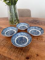 4 antieke porseleinen schaaltjes van Liberty blue, Ophalen of Verzenden