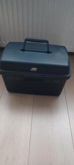 Delsey visa beautycase vintage blauw met slot en spiegel, Ophalen, Gebruikt, Blauw, Met slot