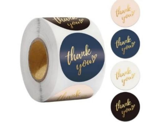 Thank you stickers in "nieuw", Hobby en Vrije tijd, Kralen en Sieraden maken, Nieuw, Overige typen, Ophalen of Verzenden