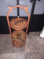 UNIEKE ZELDZAME  ANTIEKE CHINESE LAK CAKE STAND I.Z.G.STAAT, Ophalen