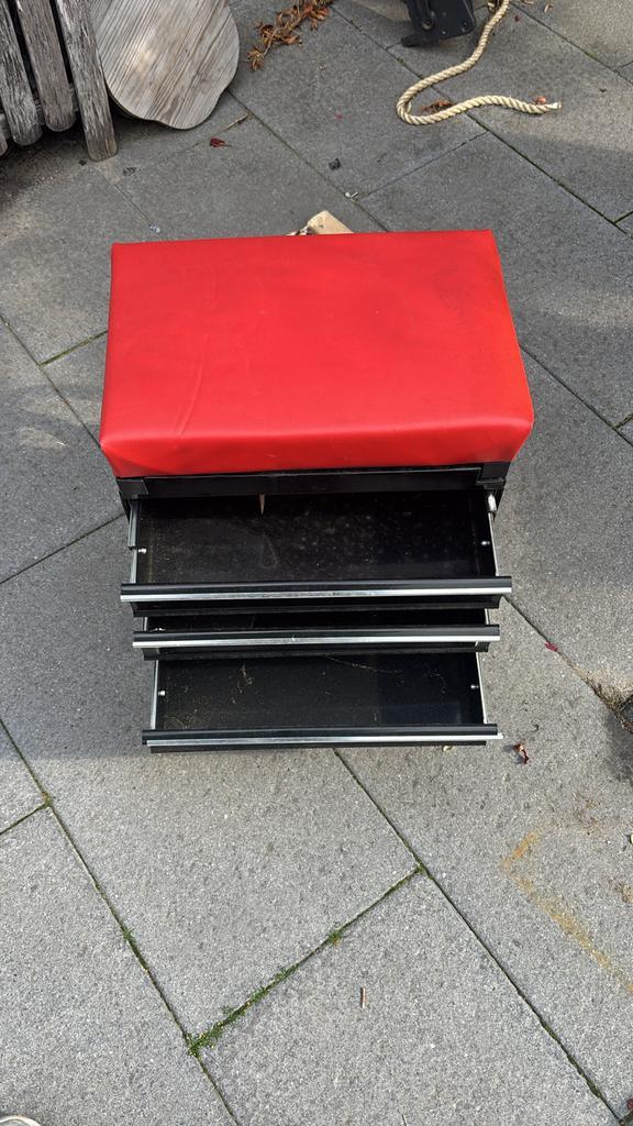 Gereedschapstrolley met Kussen & Wielen, Auto diversen, Autogereedschap, Gebruikt, Ophalen