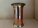 Oliemaat maatbeker 2 kleurig koper/messing 1.5 pint vintage, Antiek en Kunst, Ophalen, Koper